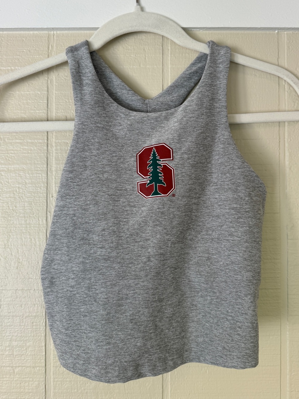 Stanford Grey Tank with Cardinal & Tree Logo